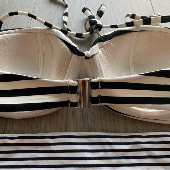 H&M Swim Bikini Set (Black & White Stripes) - Picture 3 of 3